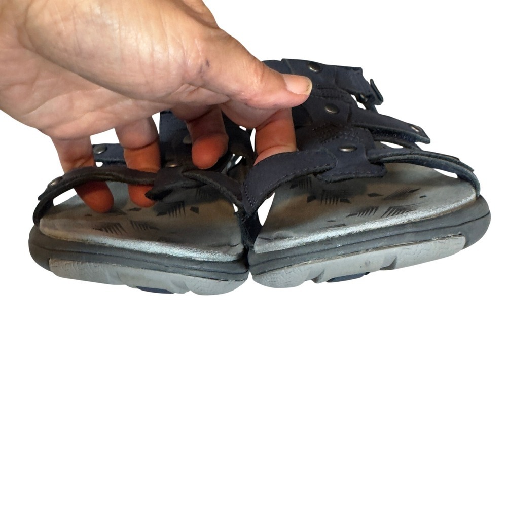 Merrell Adhera Strap Sandals Womens 9 Blue Leather Studded Backstrap Comfort - Picture 8 of 9